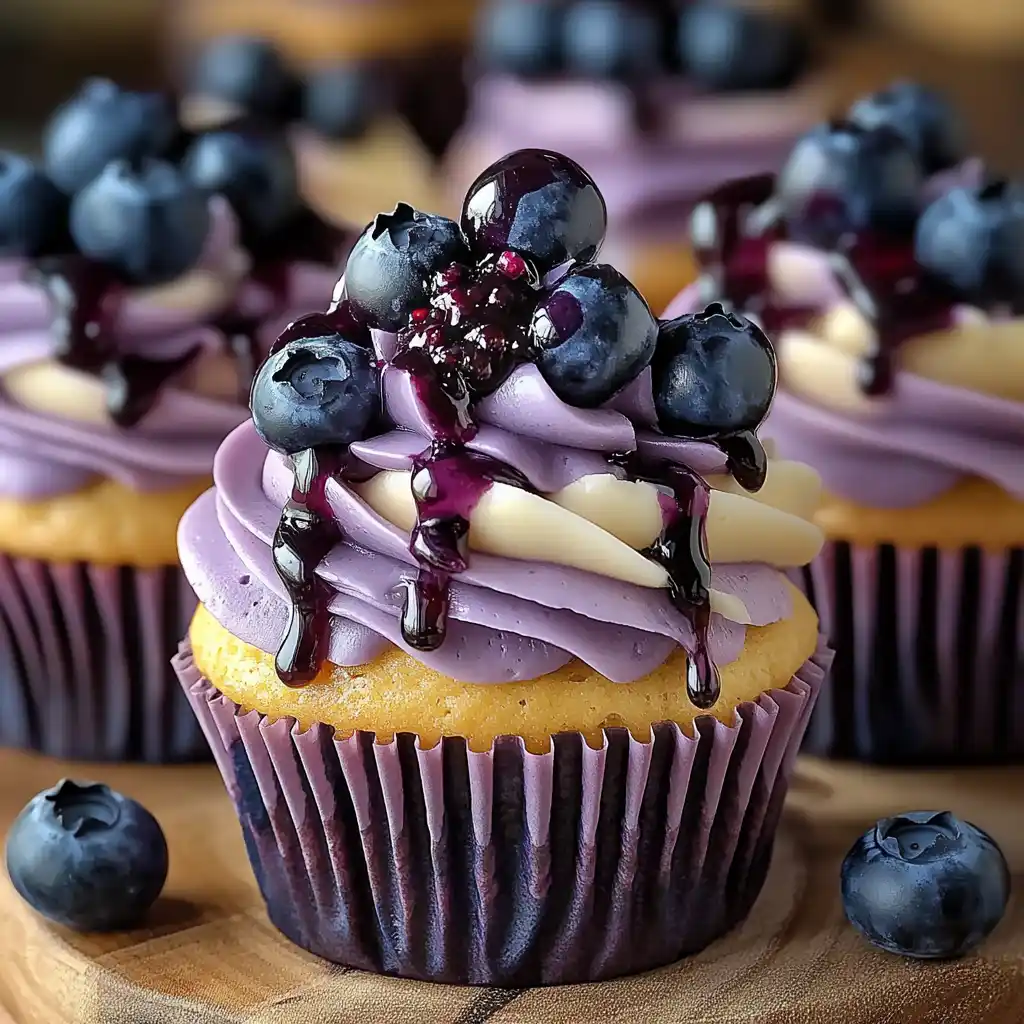 Blueberry Cheesecake Cupcake